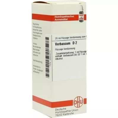 VERBASCUM D 2 riedenie, 20 ml