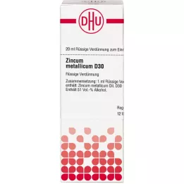 ZINCUM METALLICUM D 30 riedenie, 20 ml