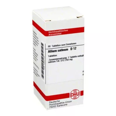ALLIUM SATIVUM D 12 tabliet, 80 kapsúl