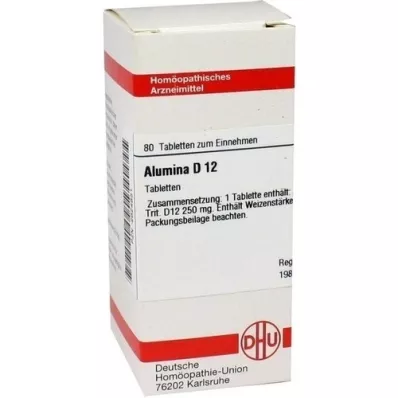 ALUMINA D 12 tabliet, 80 kapsúl