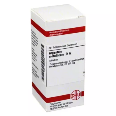 ARGENTUM METALLICUM D 6 tabliet, 80 kapsúl