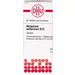 ATROPINUM SULFURICUM D 12 tabliet, 80 kapsúl