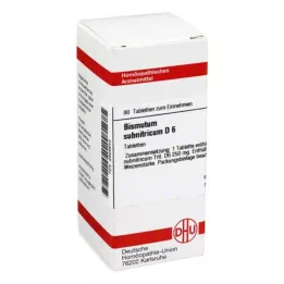BISMUTUM SUBNITRICUM D 6 tabliet, 80 kapsúl