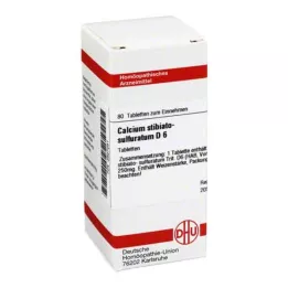 CALCIUM STIBIATO sulfuratum D 6 tabliet, 80 ks