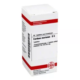 CARDUUS MARIANUS D 6 tabliet, 80 kapsúl