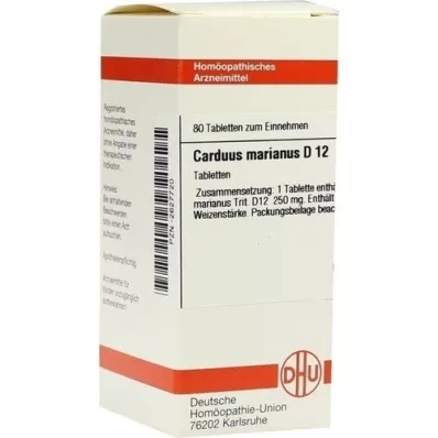 CARDUUS MARIANUS D 12 tabliet, 80 kapsúl