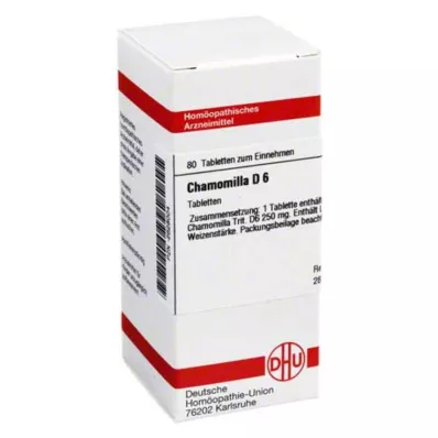 CHAMOMILLA D 6 tabliet, 80 kapsúl CHAMOMILLA D 6 tabliet, 80 kapsúl