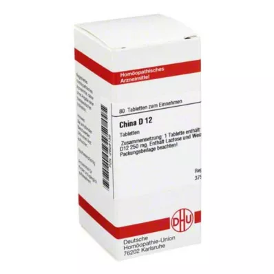 CHINA D 12 tabliet, 80 kapsúl