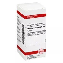 CHININUM SULFURICUM D 4 tablety, 80 kapsúl
