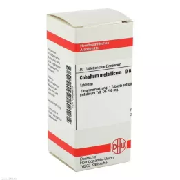COBALTUM METALLICUM D 6 tabliet, 80 kapsúl