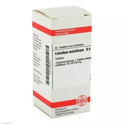 COBALTUM METALLICUM D 6 tabliet, 80 kapsúl