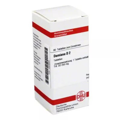 DAMIANA D 2 tablety, 80 kapsúl DAMIANA D 2 tablety, 80 kapsúl