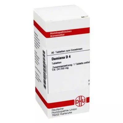 DAMIANA D 4 tablety, 80 kapsúl DAMIANA D 4 tablety, 80 kapsúl