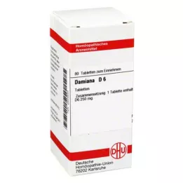 DAMIANA D 6 tabliet, 80 kapsúl