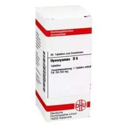 HYOSCYAMUS D 6 tabliet, 80 kapsúl