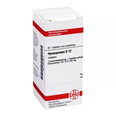 HYOSCYAMUS D 12 tabliet, 80 kapsúl