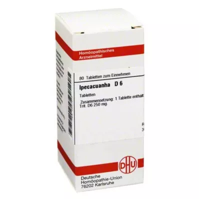IPECACUANHA D 6 tabliet, 80 kapsúl