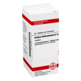 KALIUM BICHROMICUM D 12 tabliet, 80 kapsúl