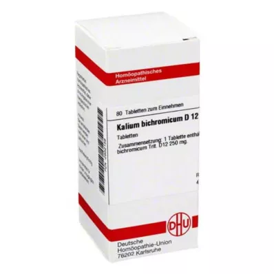 KALIUM BICHROMICUM D 12 tabliet, 80 kapsúl KALIUM BICHROMICUM D 12 tabliet, 80 kapsúl