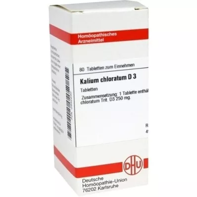 KALIUM CHLORATUM D 3 tablety, 80 kapsúl