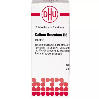 KALIUM FLUORATUM D 6 tabliet, 80 kapsúl