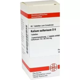 KALIUM SULFURICUM D 6 tabliet, 80 kapsúl