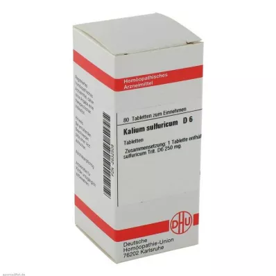 KALIUM SULFURICUM D 6 tabliet, 80 kapsúl KALIUM SULFURICUM D 6 tabliet, 80 kapsúl