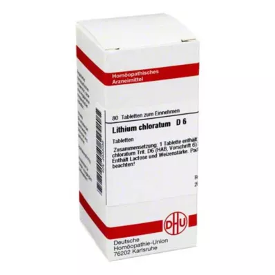 LITHIUM CHLORATUM D 6 tabliet, 80 kapsúl