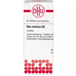 NUX VOMICA D 5 tabliet, 80 kapsúl