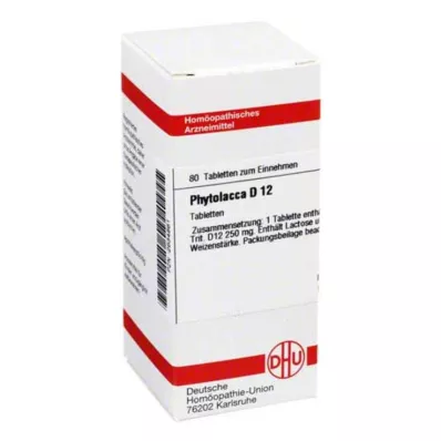 PHYTOLACCA D 12 tabliet, 80 kapsúl PHYTOLACCA D 12 tabliet, 80 kapsúl