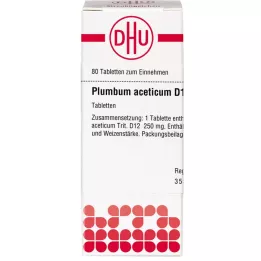 PLUMBUM ACETICUM D 12 tabliet, 80 kapsúl