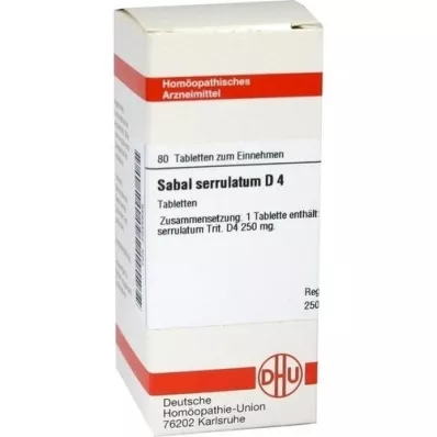 SABAL SERRULATUM D 4 tablety, 80 kapsúl