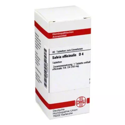 SALVIA OFFICINALIS D 4 tablety, 80 kapsúl