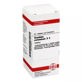 STRONTIUM CARBONICUM D 6 tabliet, 80 kapsúl