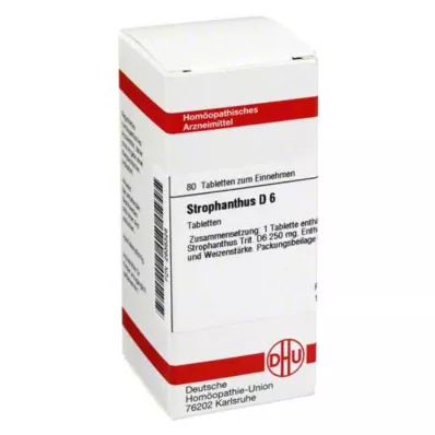 STROPHANTHUS D 6 tabliet, 80 kapsúl