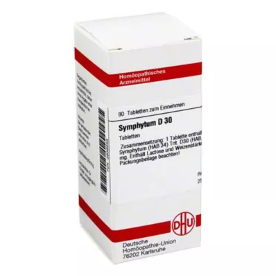 SYMPHYTUM D 30 tabliet, 80 kapsúl
