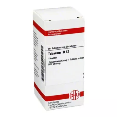 TABACUM D 12 tabliet, 80 kapsúl TABACUM D 12 tabliet, 80 kapsúl