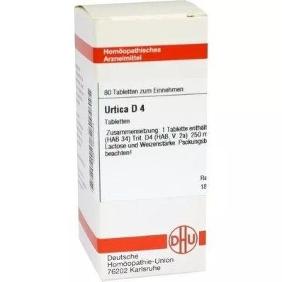 URTICA D 4 tablety, 80 kapsúl