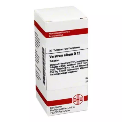 VERATRUM ALBUM D 12 tabliet, 80 kapsúl