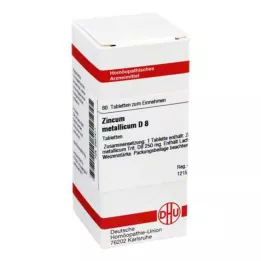 ZINCUM METALLICUM D 8 tabliet, 80 kapsúl