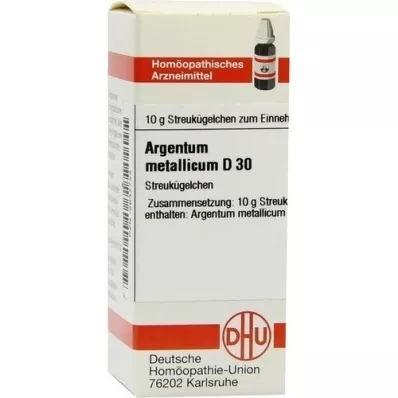 ARGENTUM METALLICUM D 30 guľôčok, 10 g