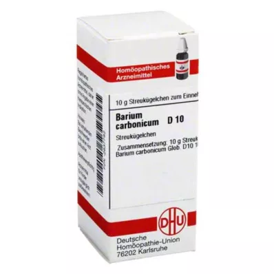 BARIUM CARBONICUM D 10 guľôčok, 10 g