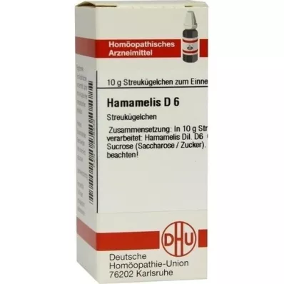 HAMAMELIS D 6 guľôčok, 10 g