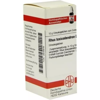 RHUS TOXICODENDRON D 10 guľôčok, 10 g