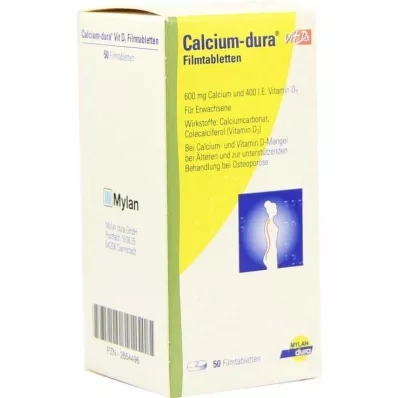 CALCIUM DURA Vit D3 filmom obalené tablety, 50 ks