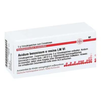 ACIDUM BENZOICUM e resina LM VI Guľôčky, 5 g