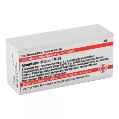 ARSENICUM ALBUM LM VI Guľôčky, 5 g ARSENICUM ALBUM LM VI Guľôčky, 5 g