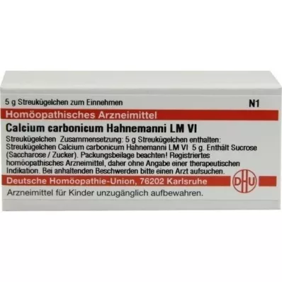 CALCIUM CARBONICUM Hahnemanni LM VI Guľôčky, 5 g