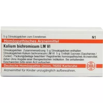 KALIUM BICHROMICUM LM VI Guľôčky, 5 g