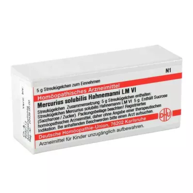 MERCURIUS SOLUBILIS Hahnemanni LM VI Guľôčky, 5 g MERCURIUS SOLUBILIS Hahnemanni LM VI Guľôčky, 5 g